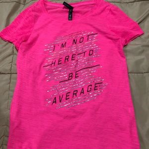 Athletic pink tee